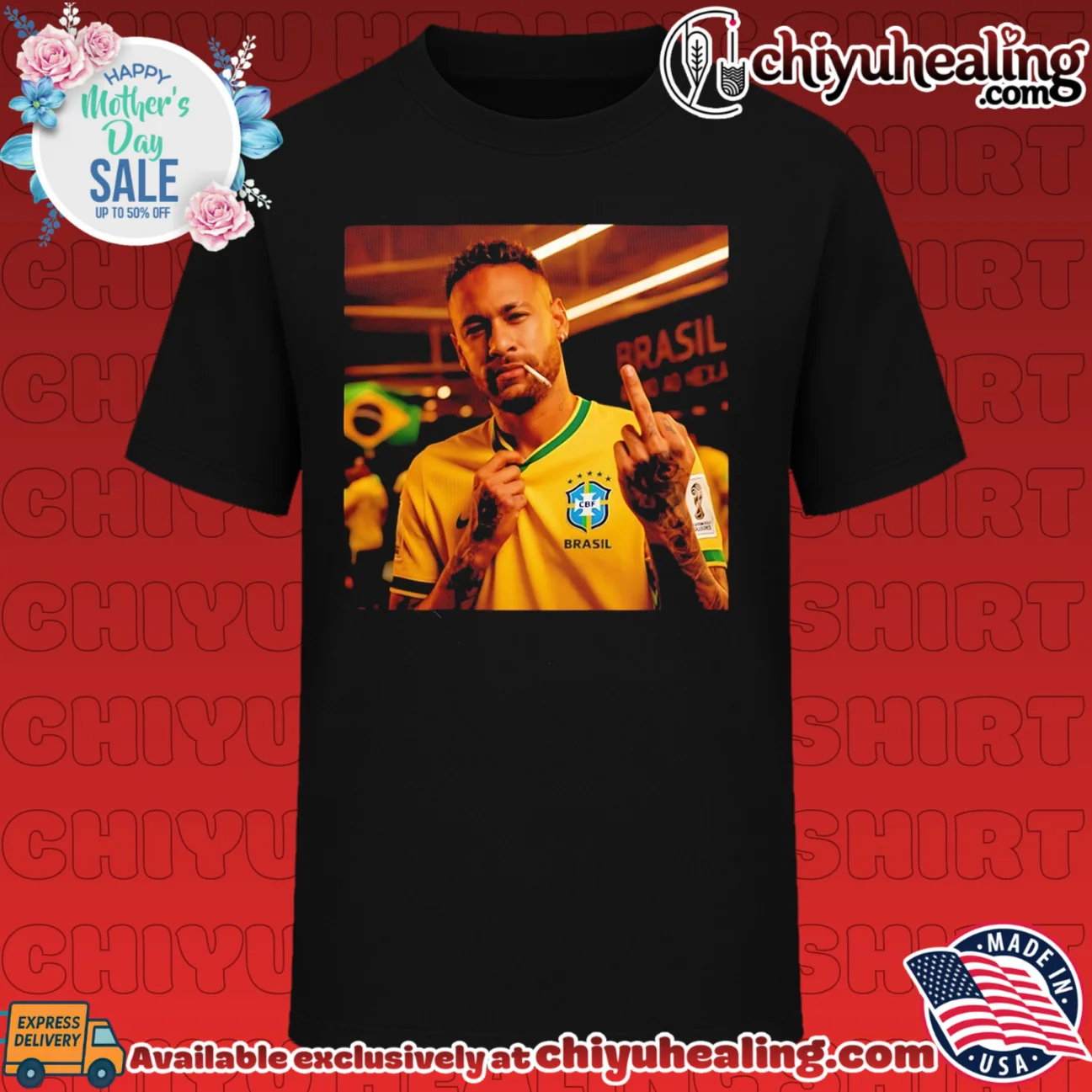 Neymar Jr Brazil National Football Team Middle Finger shirt & hoodie
