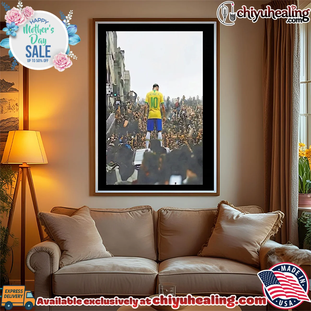 Neymar Jr facing crowd portrait shirt & hoodie Neymar Jr facing crowd portrait shirt & hoodie