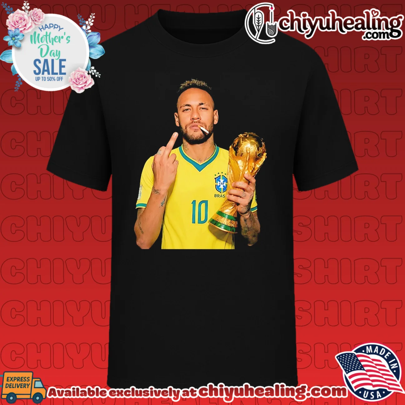 Neymar Jr middle finger 2026 World Cup shirt & hoodie