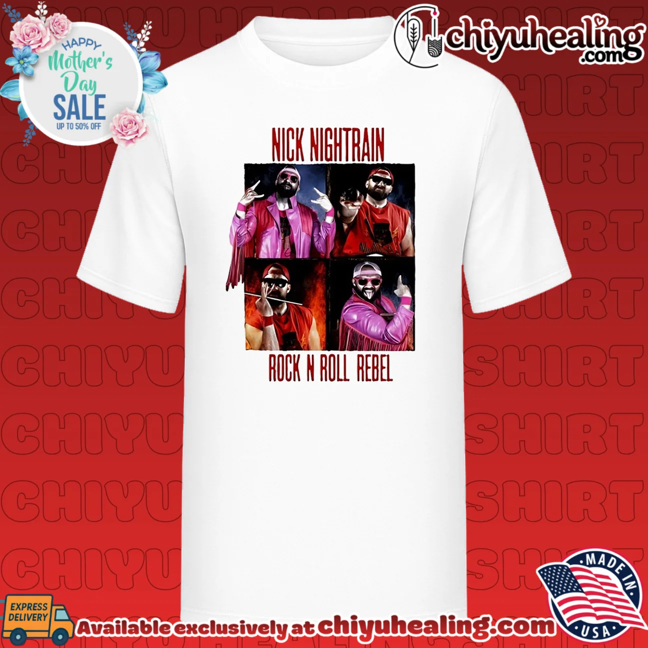 Nick Nightrain Rock n Roll rebel graphic