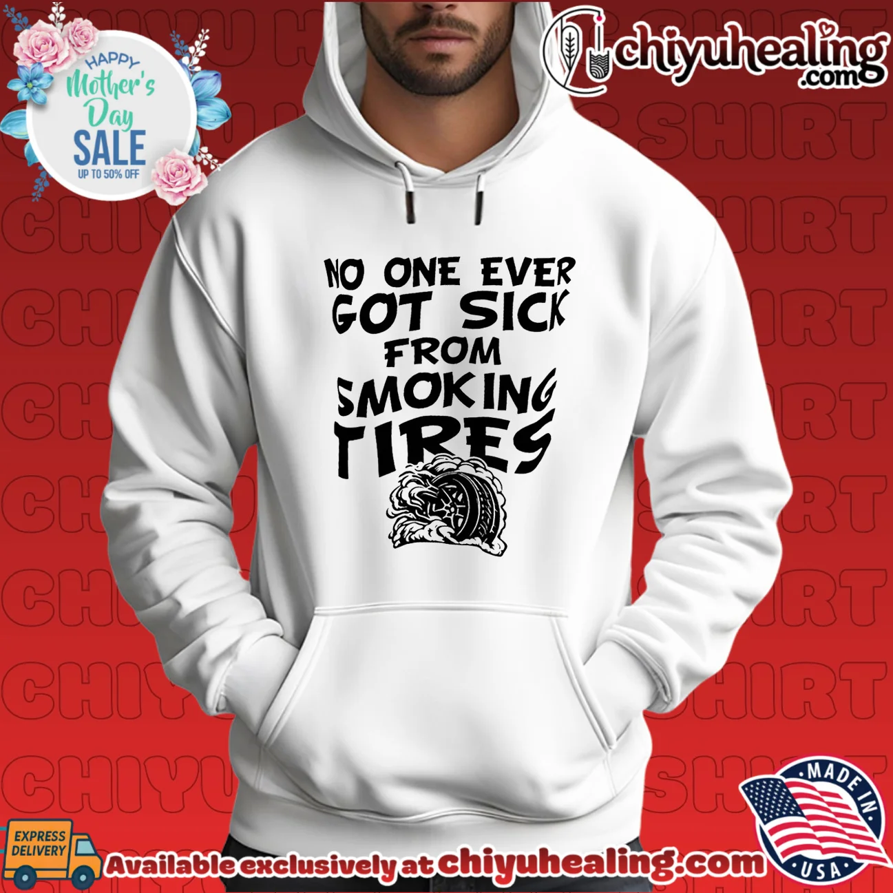 No one ever got sick from smoking tires shirt retro shirt & hoodie - New Arrival No one ever got sick from smoking tires shirt retro shirt & hoodie - New Arrival
