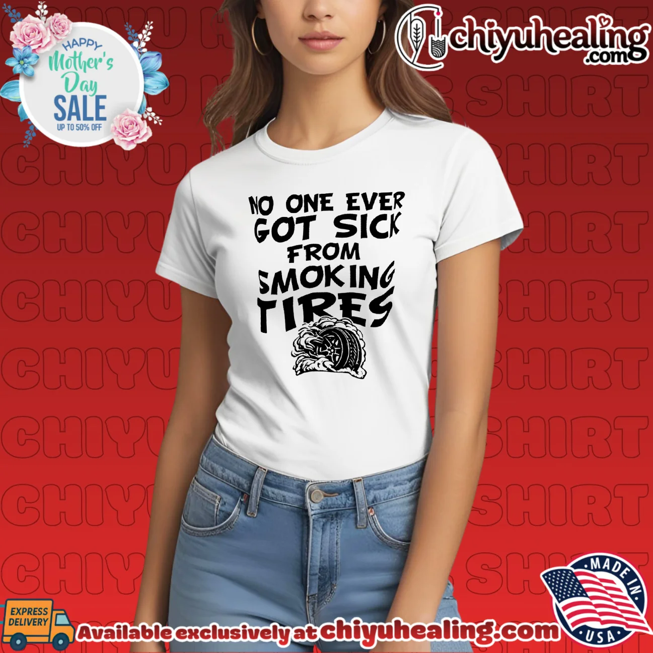 No one ever got sick from smoking tires shirt retro shirt & hoodie - New Arrival No one ever got sick from smoking tires shirt