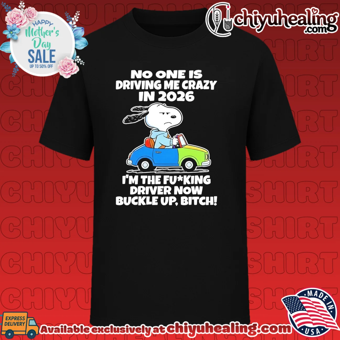 No one is driving me crazy in 2026 I'm the fucking driver now buckle up bitch Snoopy