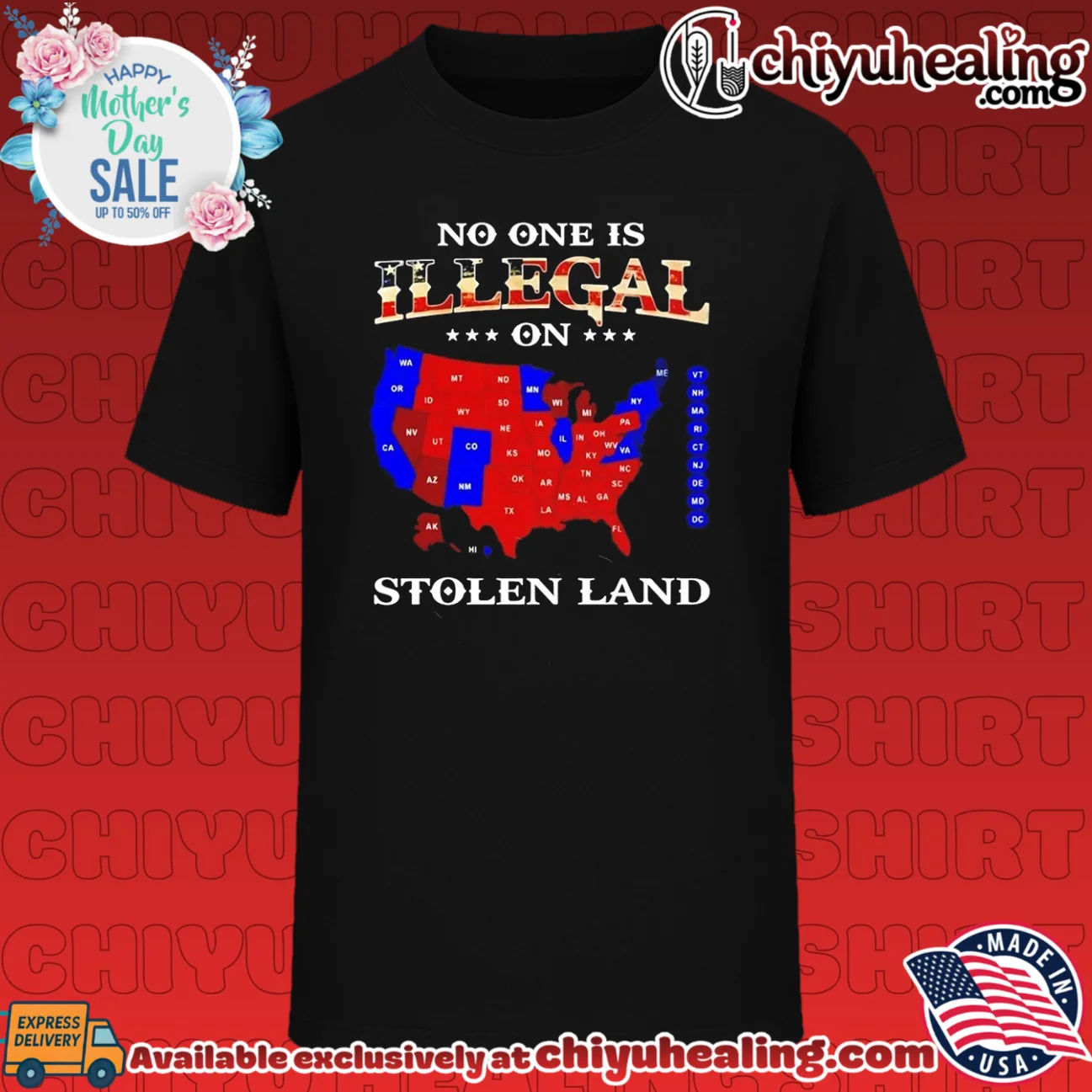 No One Is Illegal on Stolen Land immigration rights shirt & hoodie