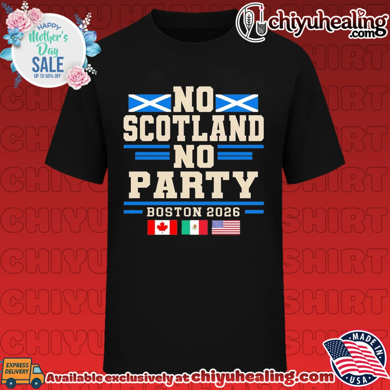 No Scotland No Party 2026 World Cup Football Supporter shirt & hoodie
