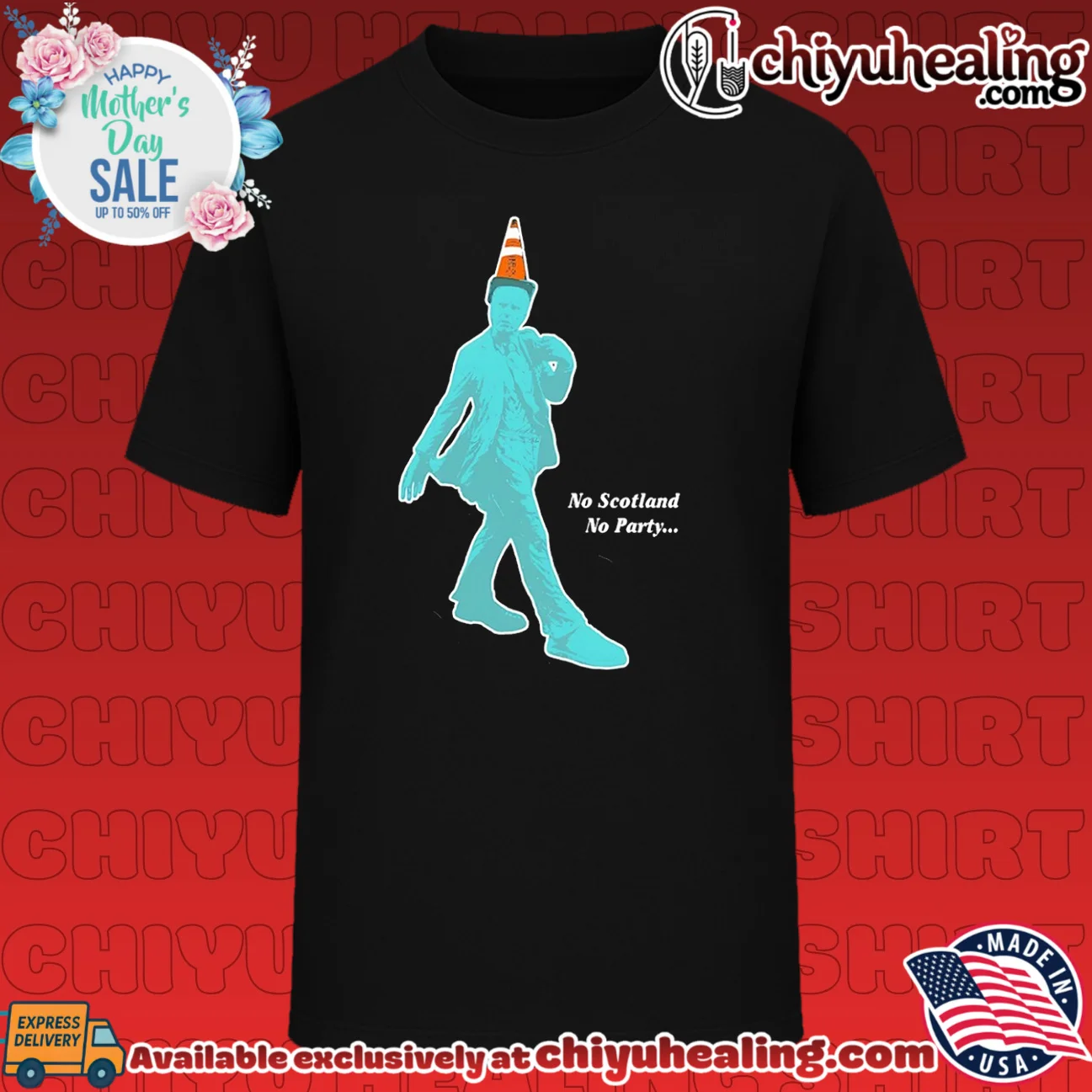 No Scotland No Party Traffic Cone Scottish Football Soccer shirt & hoodie