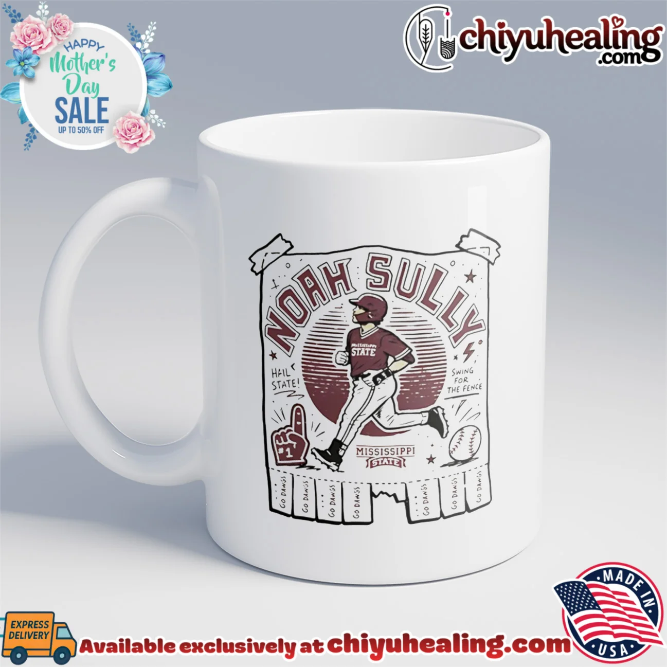 Noah Sullivan Mississippi State Baseball graphic shirt & hoodie Noah Sullivan Mississippi State Baseball graphic