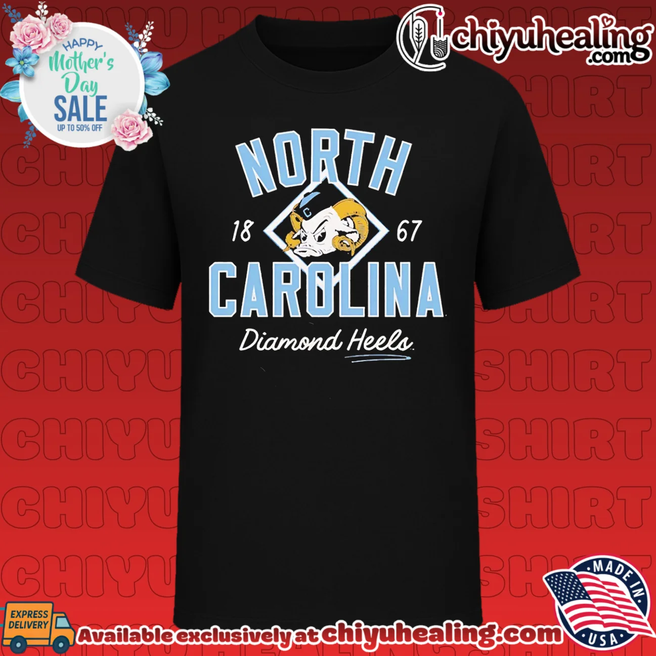 North Carolina Baseball Diamond Heels 1867 vintage