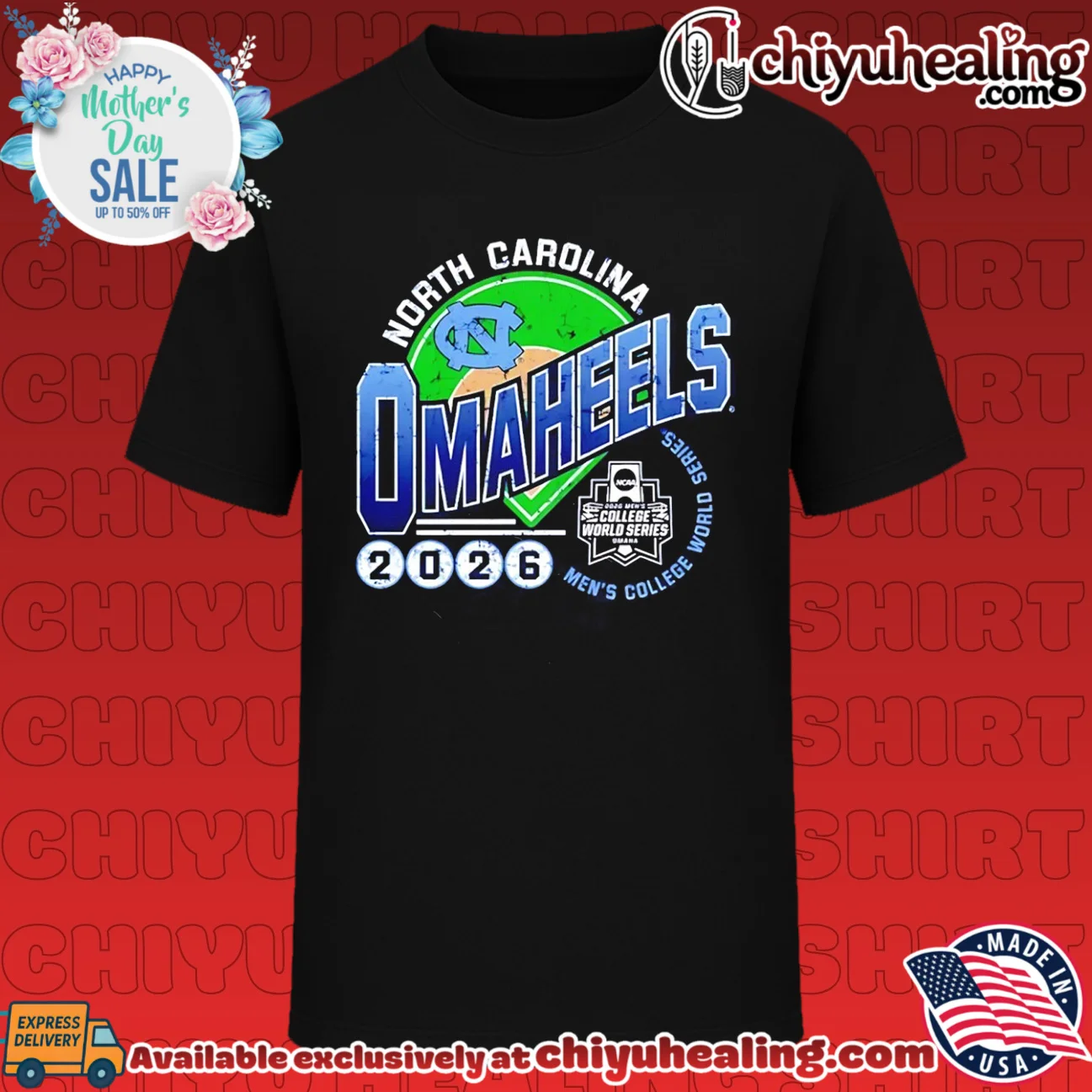 North Carolina Tar Heels 2026 College World Series Omaha Bound shirt