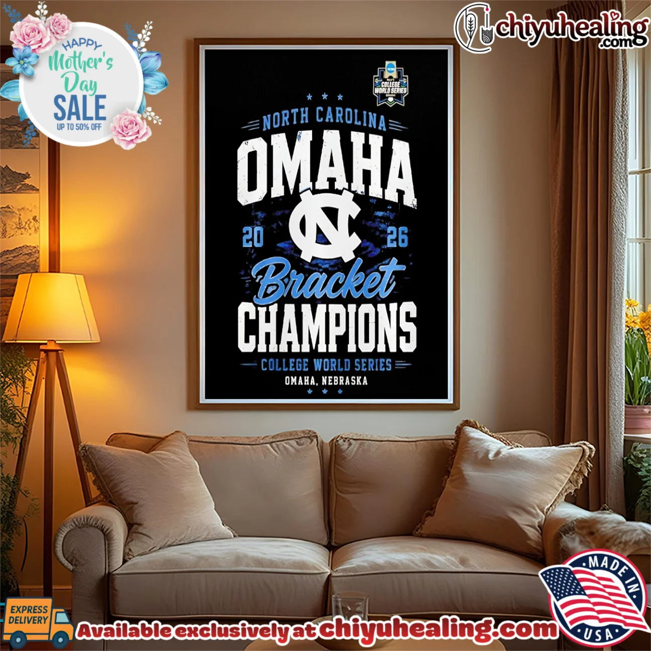 North Carolina Tar Heels 2026 CWS OMAHA Bracket Champions shirt & hoodie North Carolina Tar Heels 2026 CWS OMAHA Bracket Champions