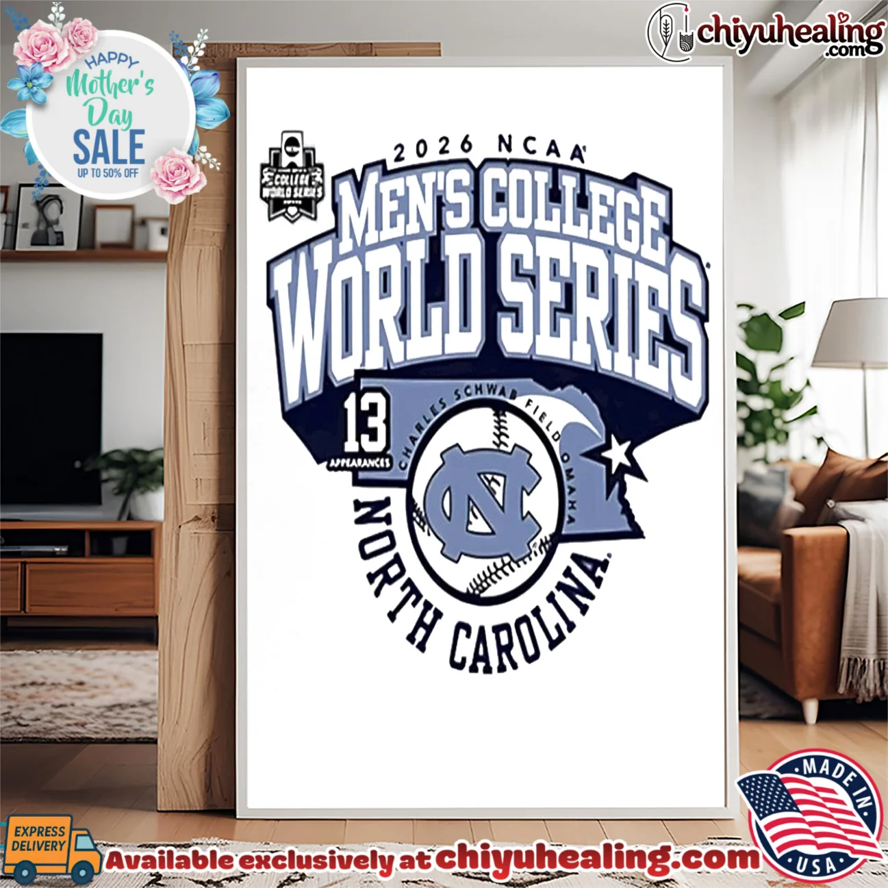 North Carolina Tar Heels 2026 Men's College World Series Bound 13 shirt grail shirt & hoodie - Perfect Fan Gift North Carolina Tar Heels 2026 Men's College World Series Bound 13 shirt