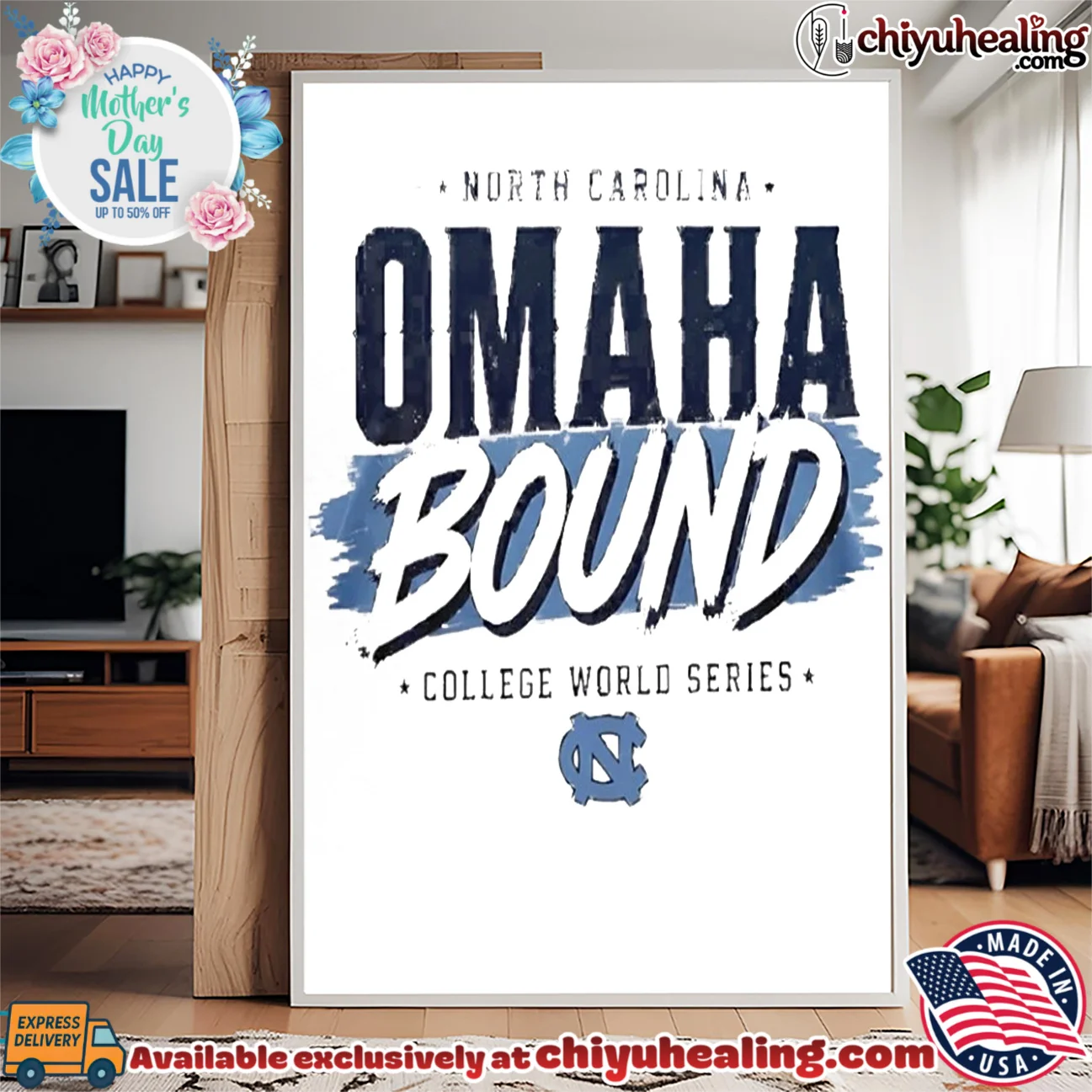 North Carolina Tar Heels 2026 Men's College World Series Omaha Bound shirt essential shirt & hoodie | Exclusive Fan Gear North Carolina Tar Heels 2026 Men's College World Series Omaha Bound shirt