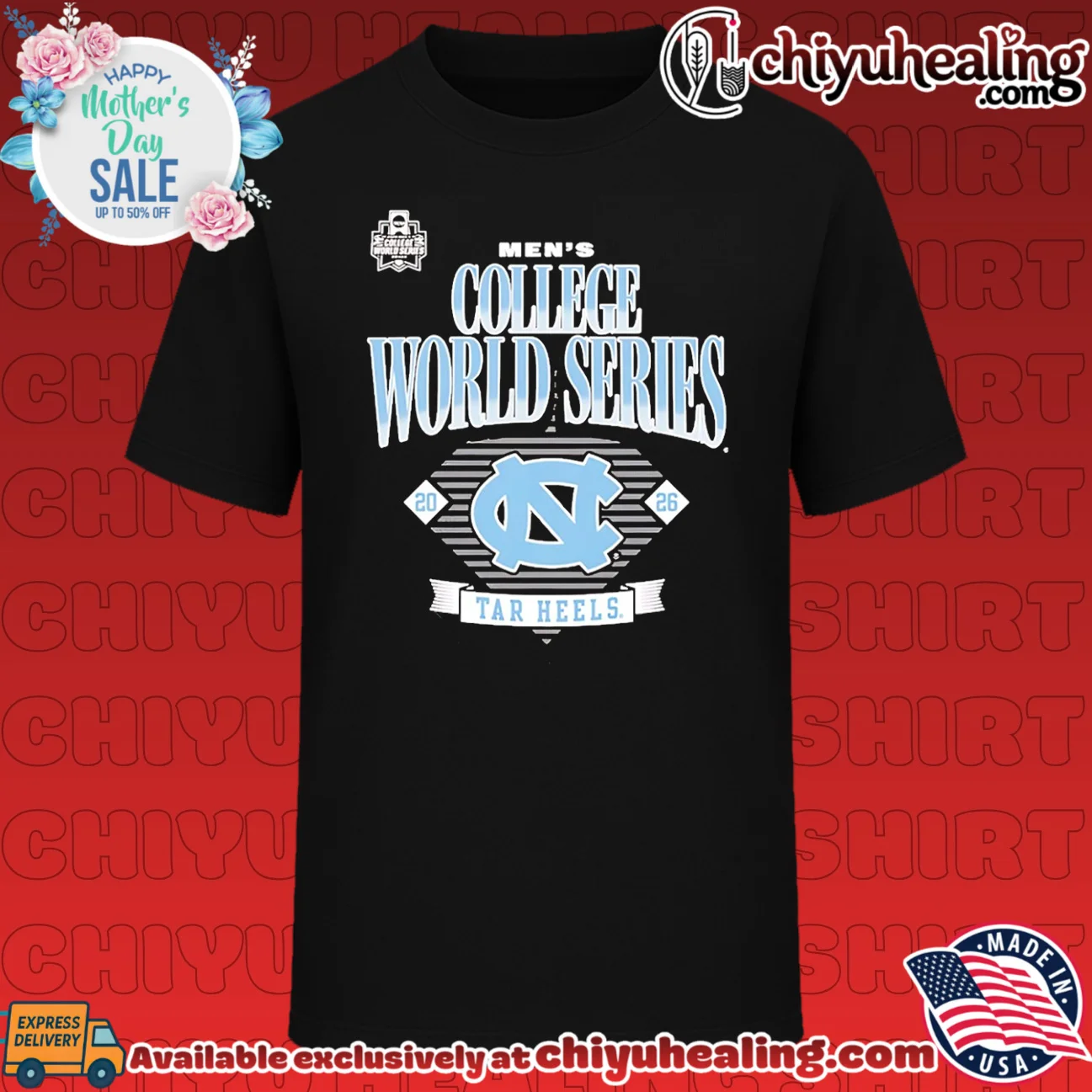 North Carolina Tar Heels 2026 NCAA Baseball Men's College World Series shirt