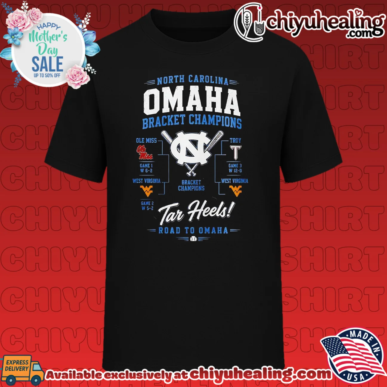 North Carolina Tar Heels 2026 Omaha Bracket Champions Road to Omaha