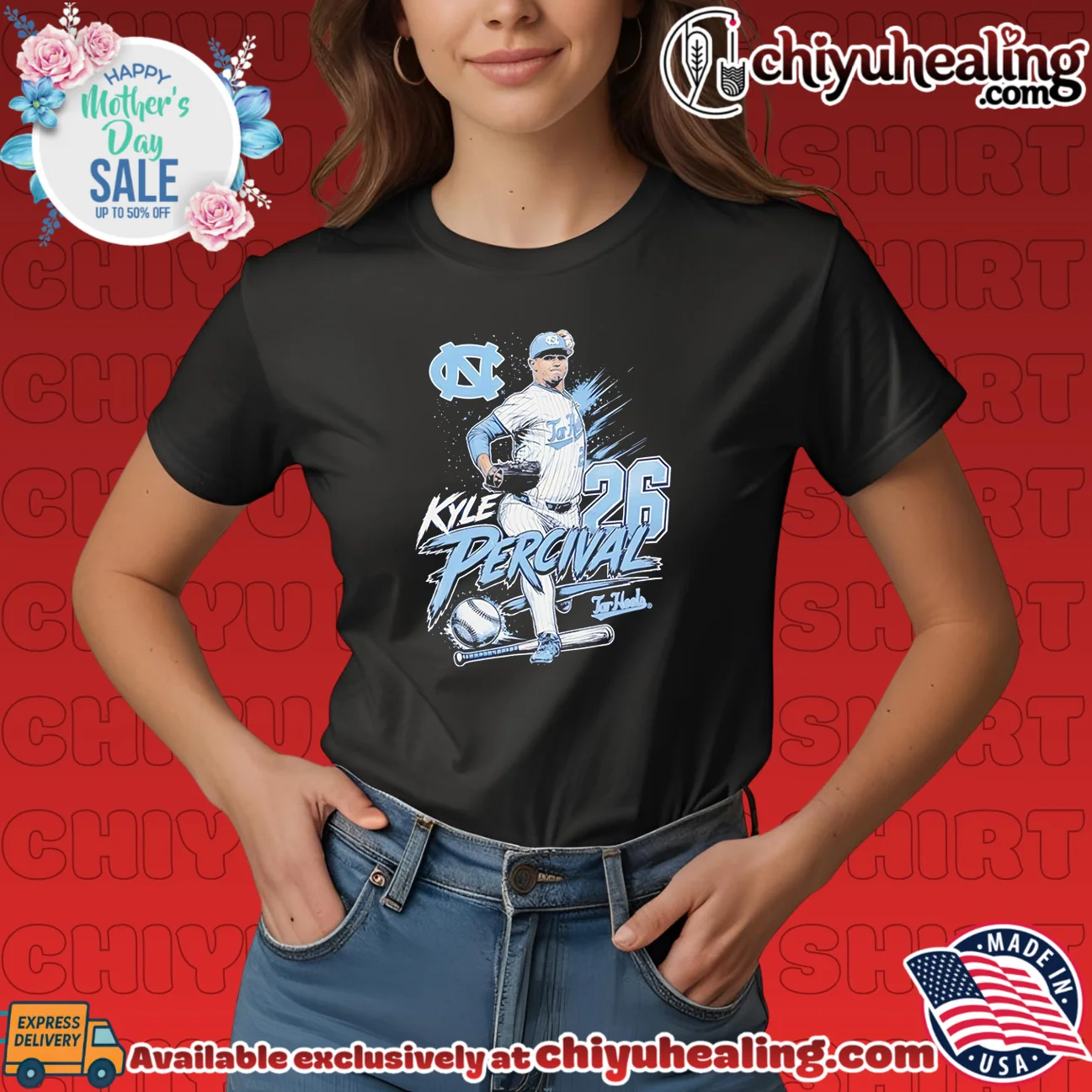 North Carolina Tar Heels Boston Kyle Percival portrait shirt & hoodie North Carolina Tar Heels Boston Kyle Percival portrait shirt & hoodie