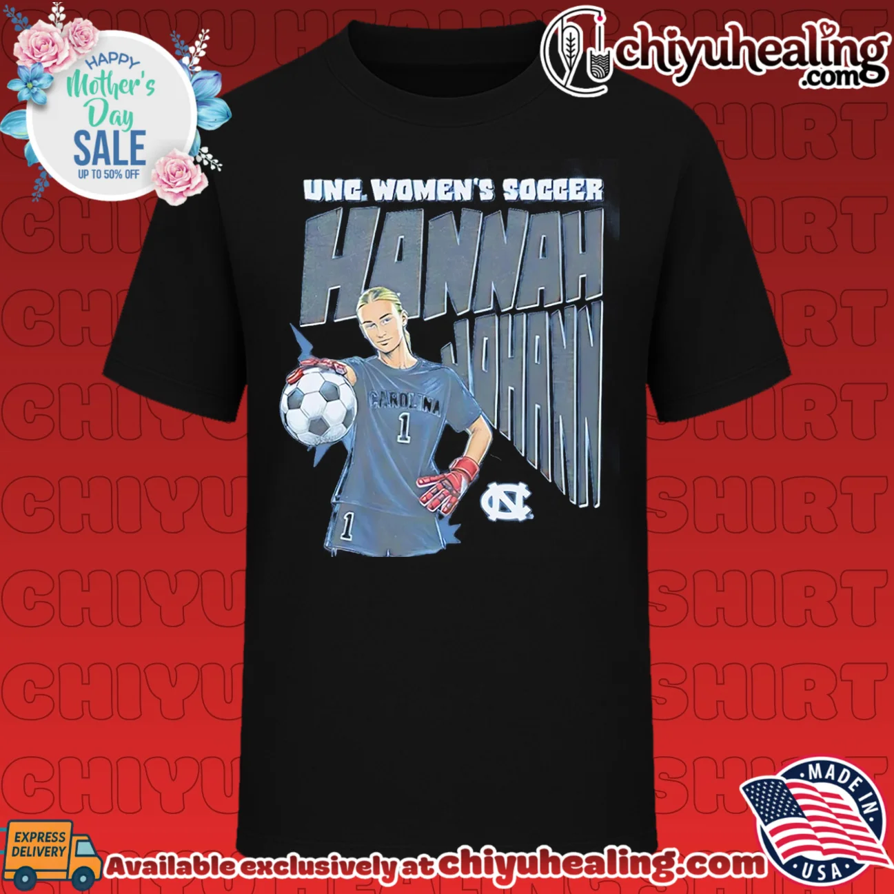 North Carolina Tar Heels Hannah Johann portrait shirt & hoodie
