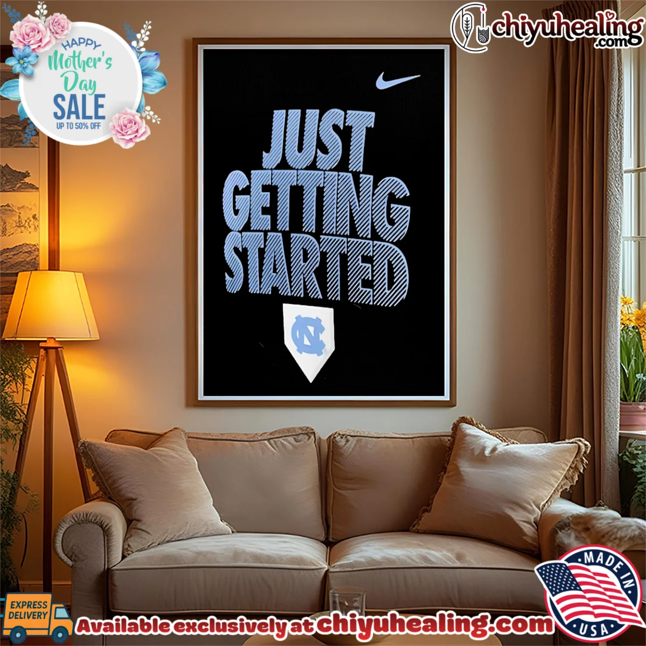 North Carolina Tar Heels just getting started shirt authentic shirt & hoodie | Limited Stock Edition North Carolina Tar Heels just getting started shirt