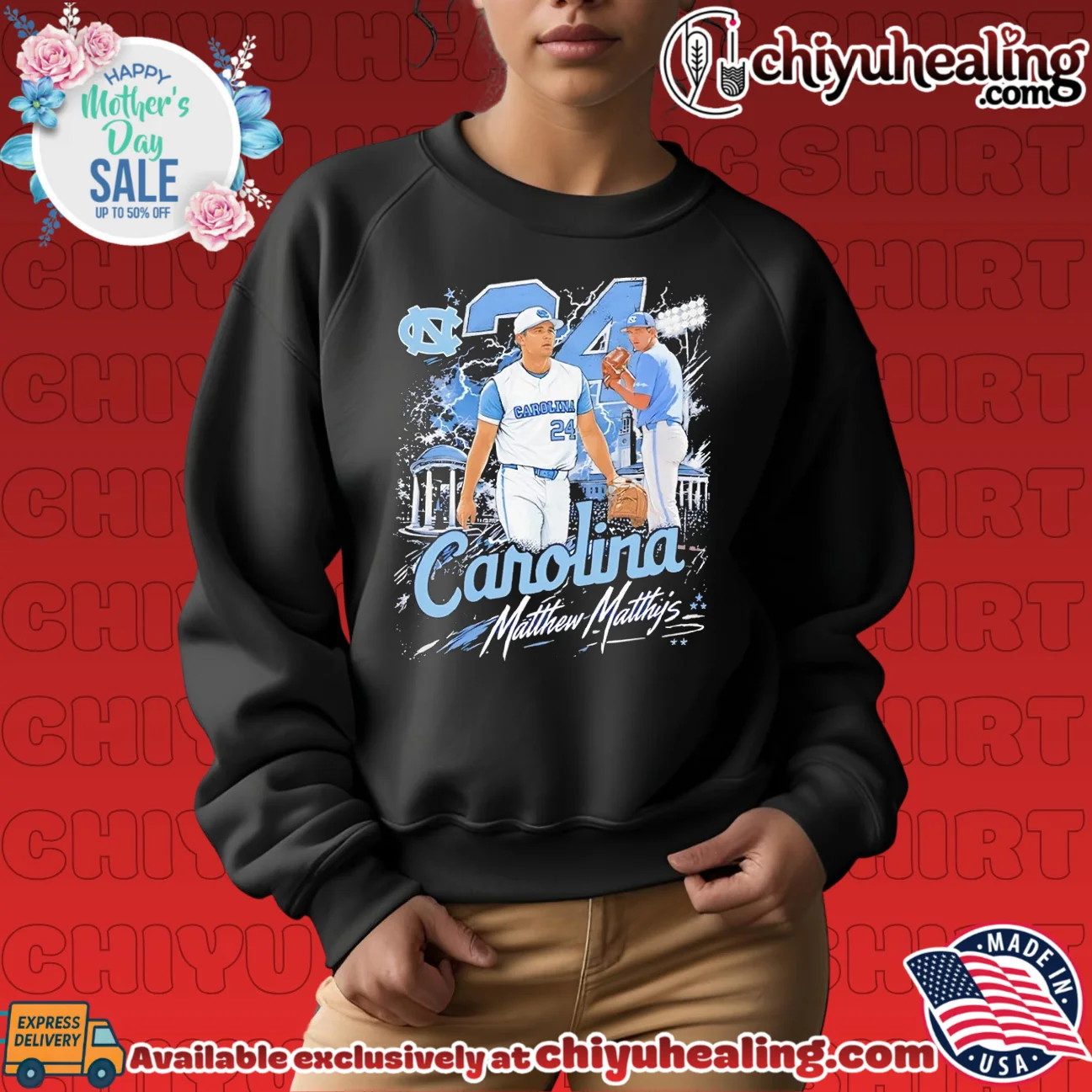North Carolina Tar Heels Matthew Matthijs number 24 vintage shirt & hoodie North Carolina Tar Heels Matthew Matthijs number 24 vintage shirt & hoodie