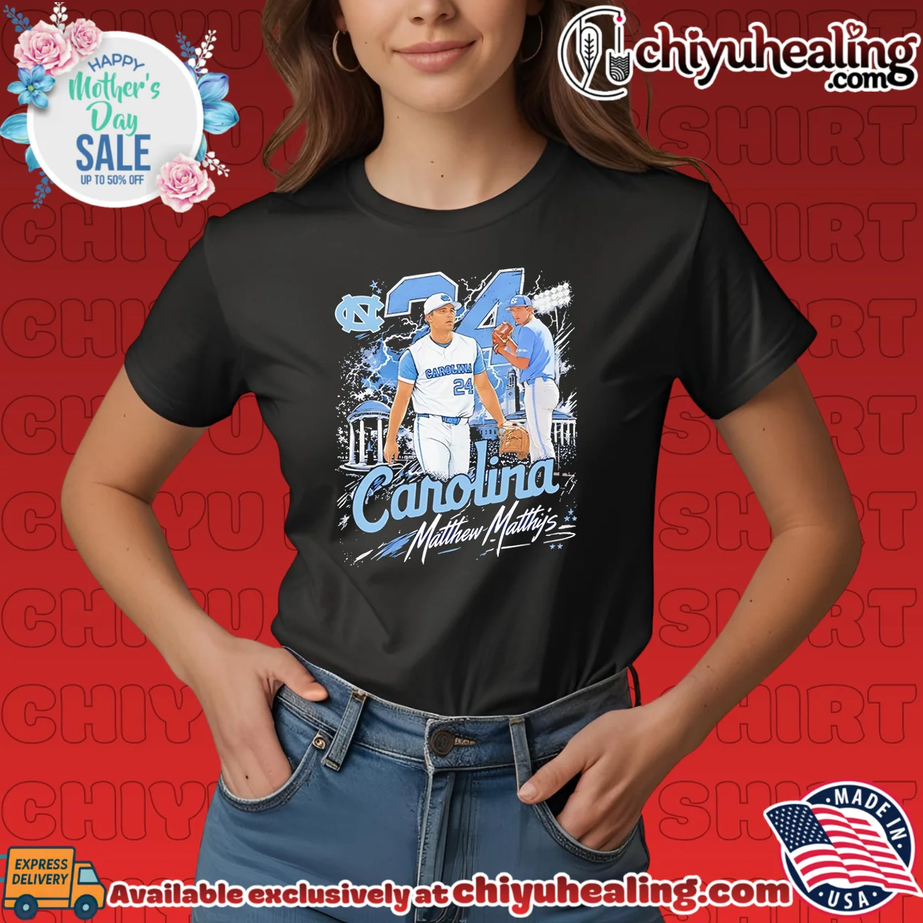 North Carolina Tar Heels Matthew Matthijs number 24 vintage shirt & hoodie North Carolina Tar Heels Matthew Matthijs number 24 vintage shirt & hoodie