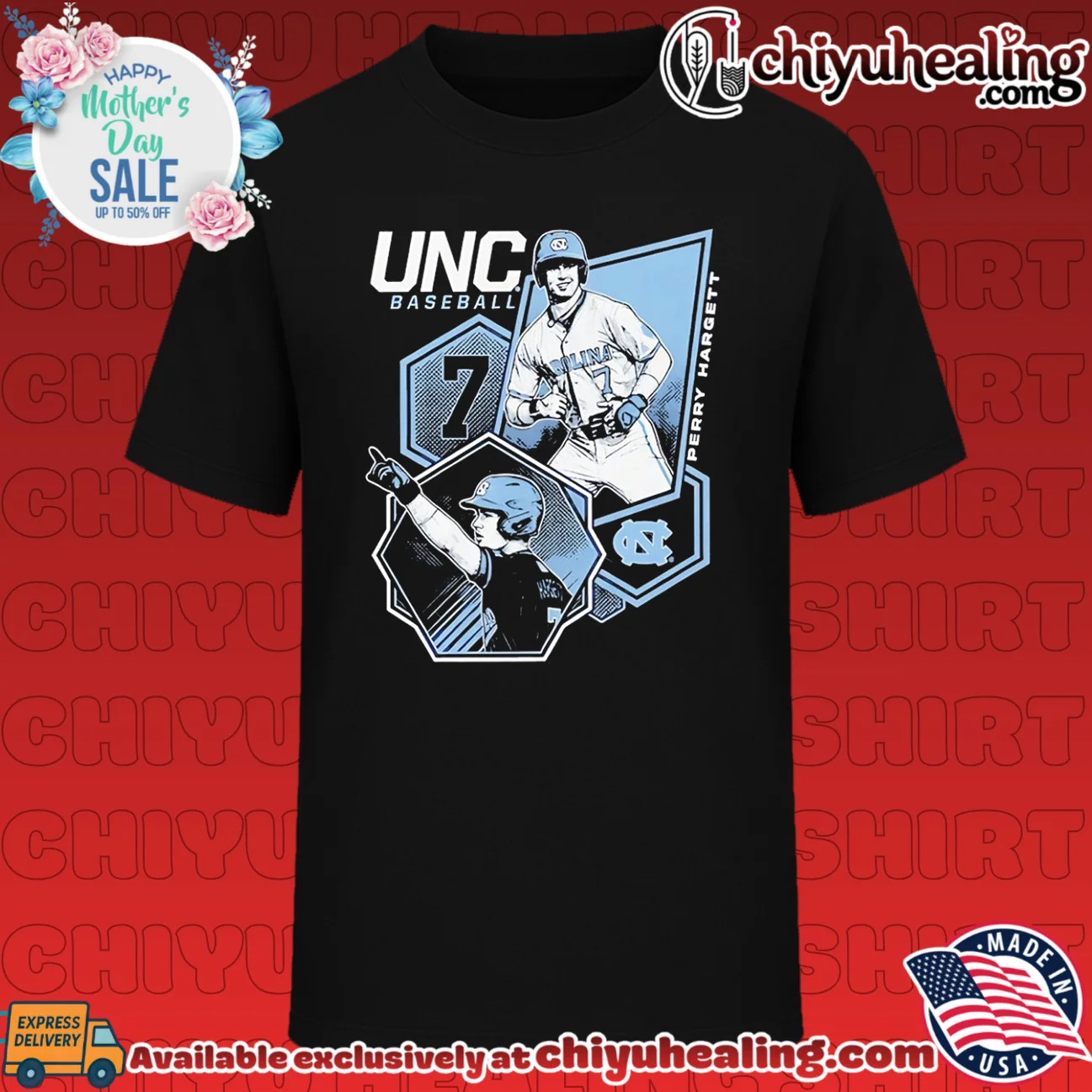 North Carolina Tar Heels Perry Hargett portrait