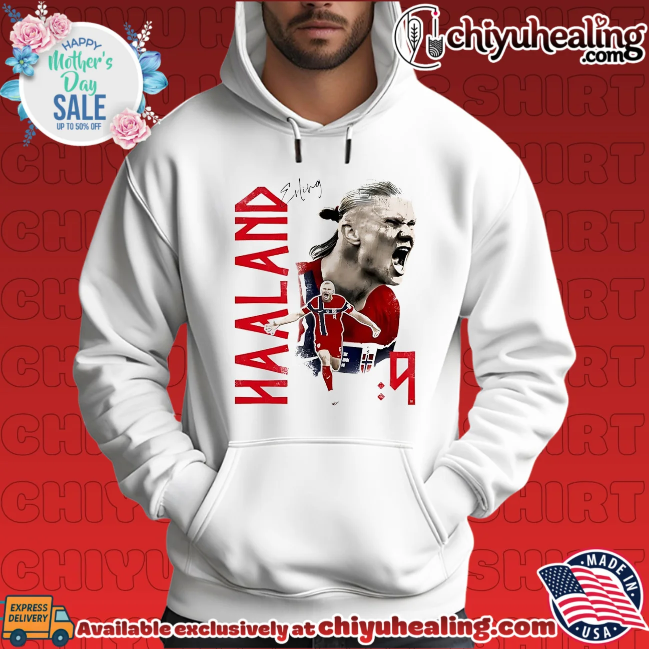 Norway Erling Haaland signature shirt & hoodie Norway Erling Haaland signature shirt & hoodie