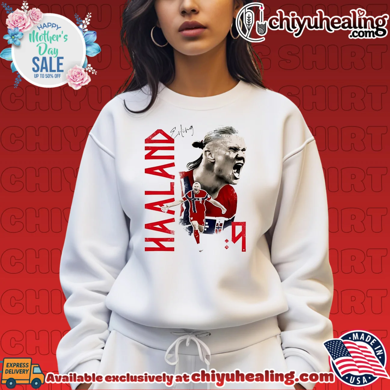 Norway Erling Haaland signature shirt & hoodie Norway Erling Haaland signature shirt & hoodie
