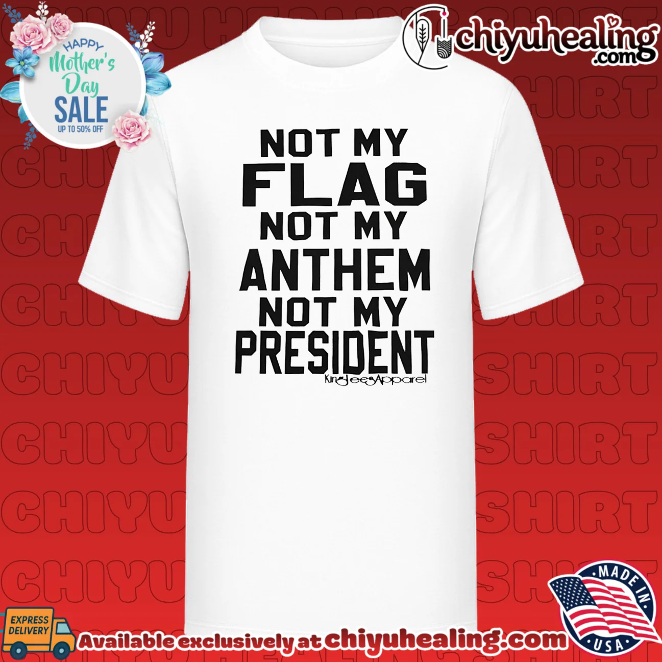 Not My Flag Not My Anthem Not My President
