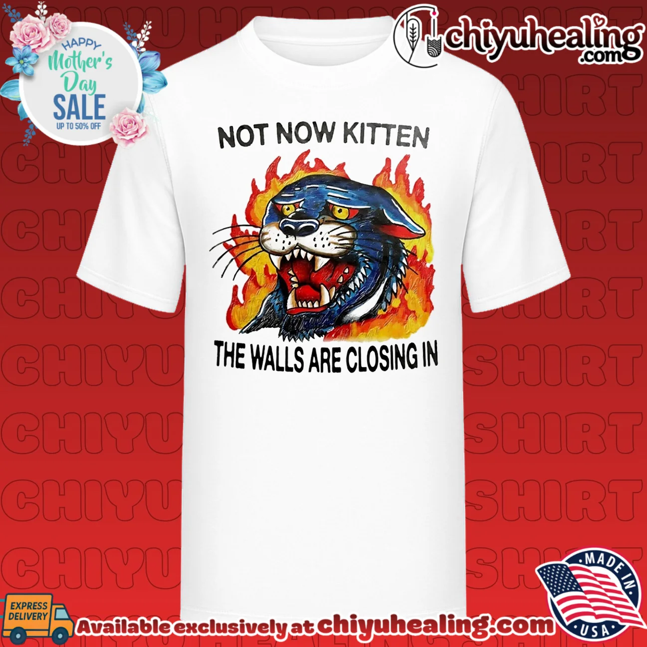 Not Now Kitten the Walls Are Closing In shirt & hoodie