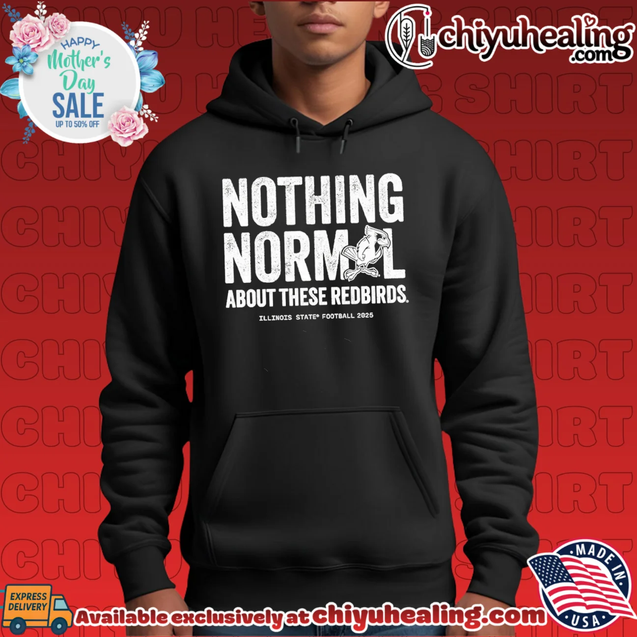 Nothing Normal About These Redbirds Illinois State Football 2025 shirt & hoodie Nothing Normal About These Redbirds Illinois State Football 2025 shirt & hoodie