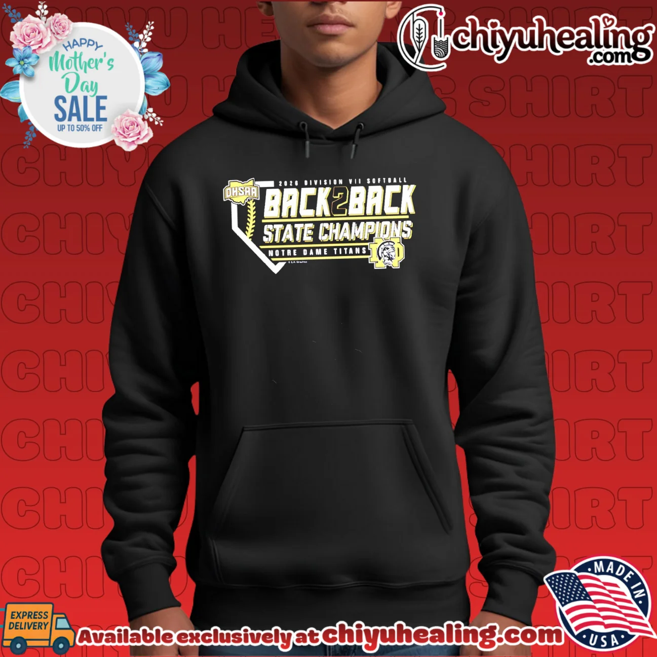 Notre Dame Titans 2026 OHSAA Softball D7 Back2Back State Champions logo elite shirt & hoodie - Urban Fashion Notre Dame Titans 2026 OHSAA Softball D7 Back2Back State Champions logo elite shirt & hoodie - Urban Fashion