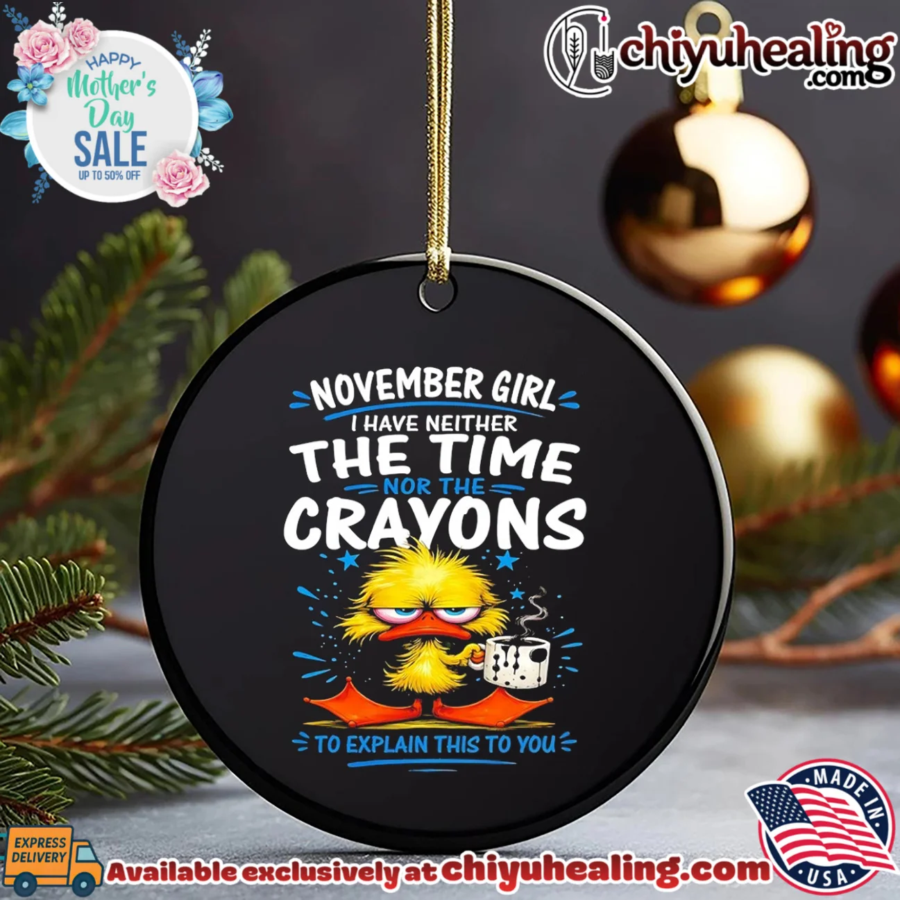 November girl I have neither the time nor the crayons to explain this to you cartoon duck epic shirt & hoodie - The Fan Collection November girl I have neither the time nor the crayons to explain this to you cartoon duck