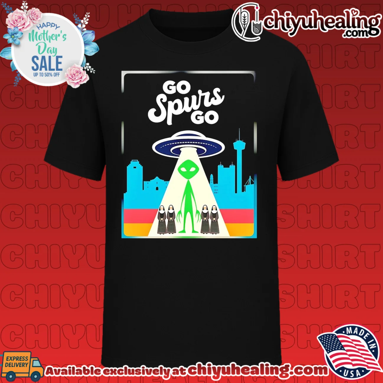 Nuns Alien Blessing UFO San Antonio Spurs go Spurs go