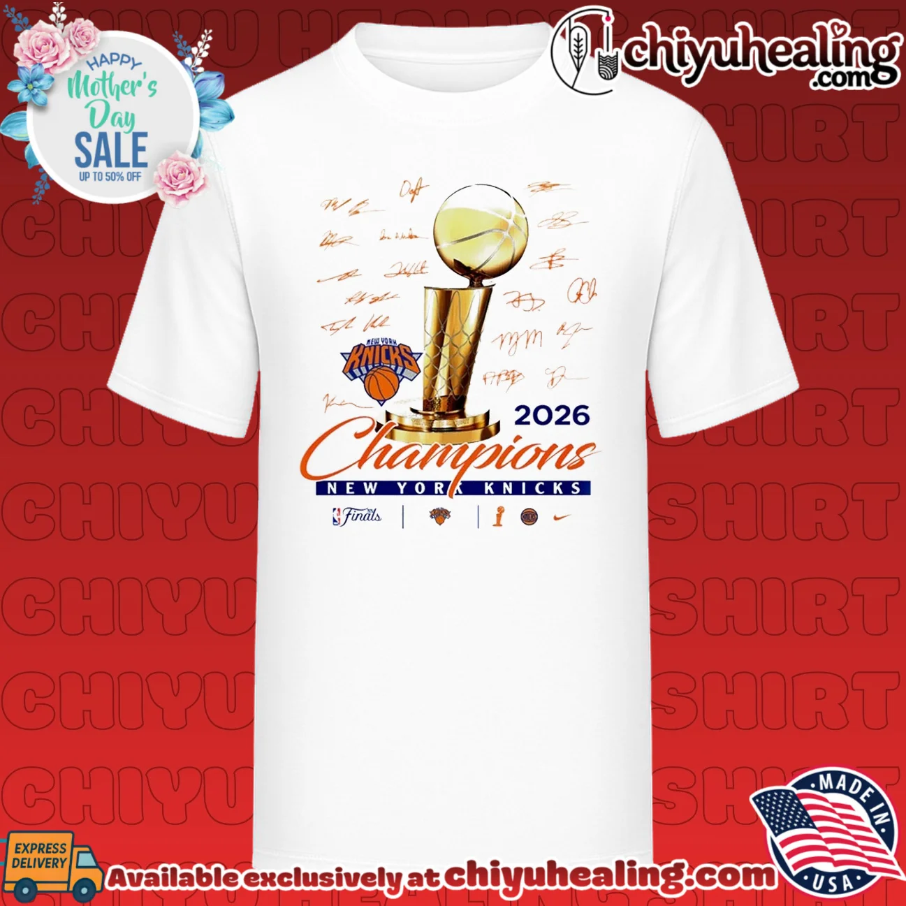 NY Knicks 2026 NBA Champions Celebration signature