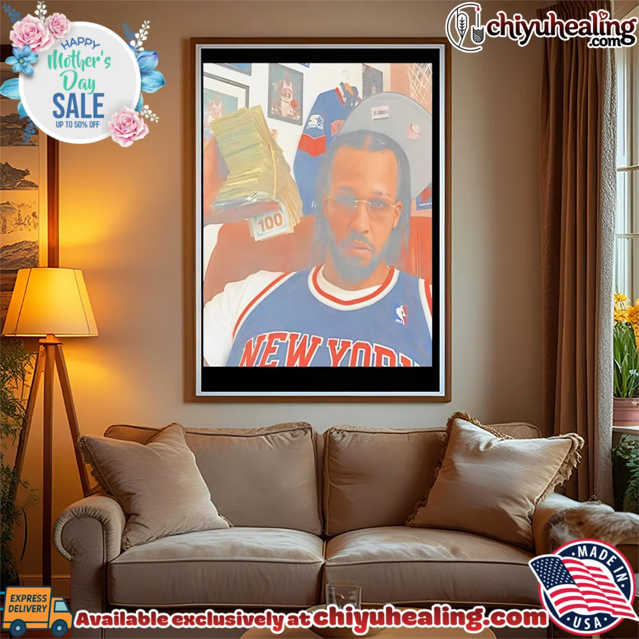 NY Knicks Jalen Brunson holding cash vintage prime shirt & hoodie | Official Style Drop NY Knicks Jalen Brunson holding cash vintage