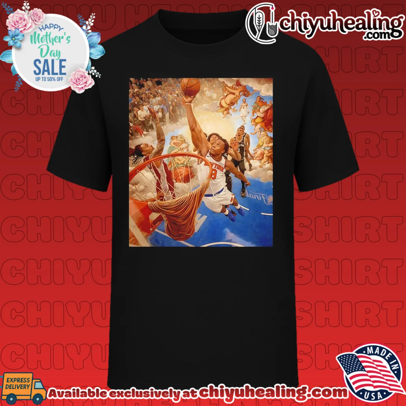 NY Knicks vs San Antonio Spurs OG Win Kenobi illustration