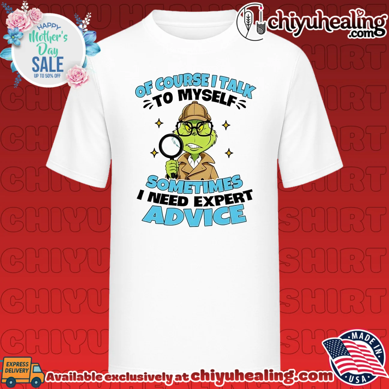 Of Course I Talk to Myself Sometimes I Need Expert Advice Grinch Detective shirt & hoodie