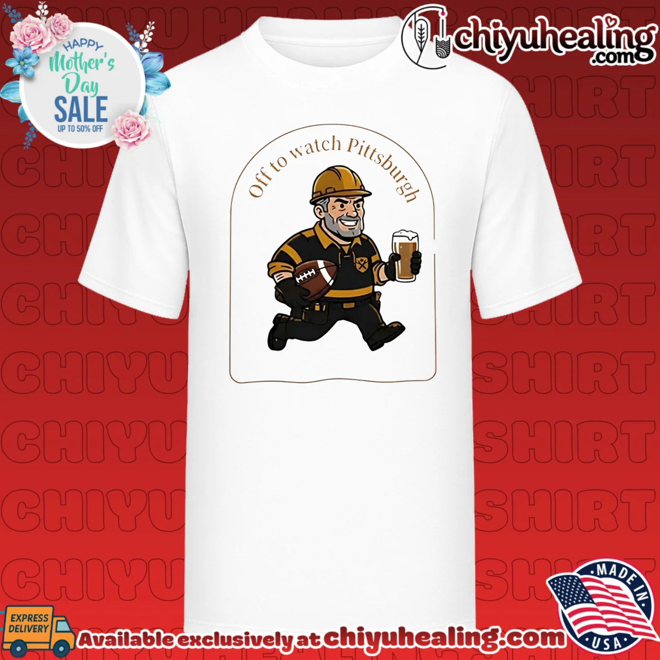 Off to Watch Pittsburgh Fan football shirt