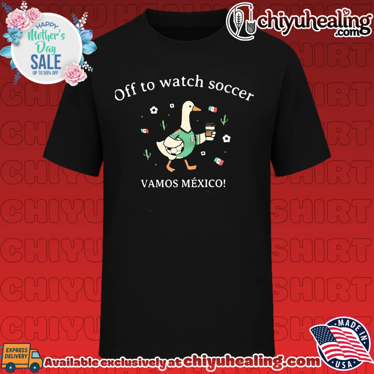Off to Watch Soccer Vamos Mexico Goose Mexican National Team shirt & hoodie