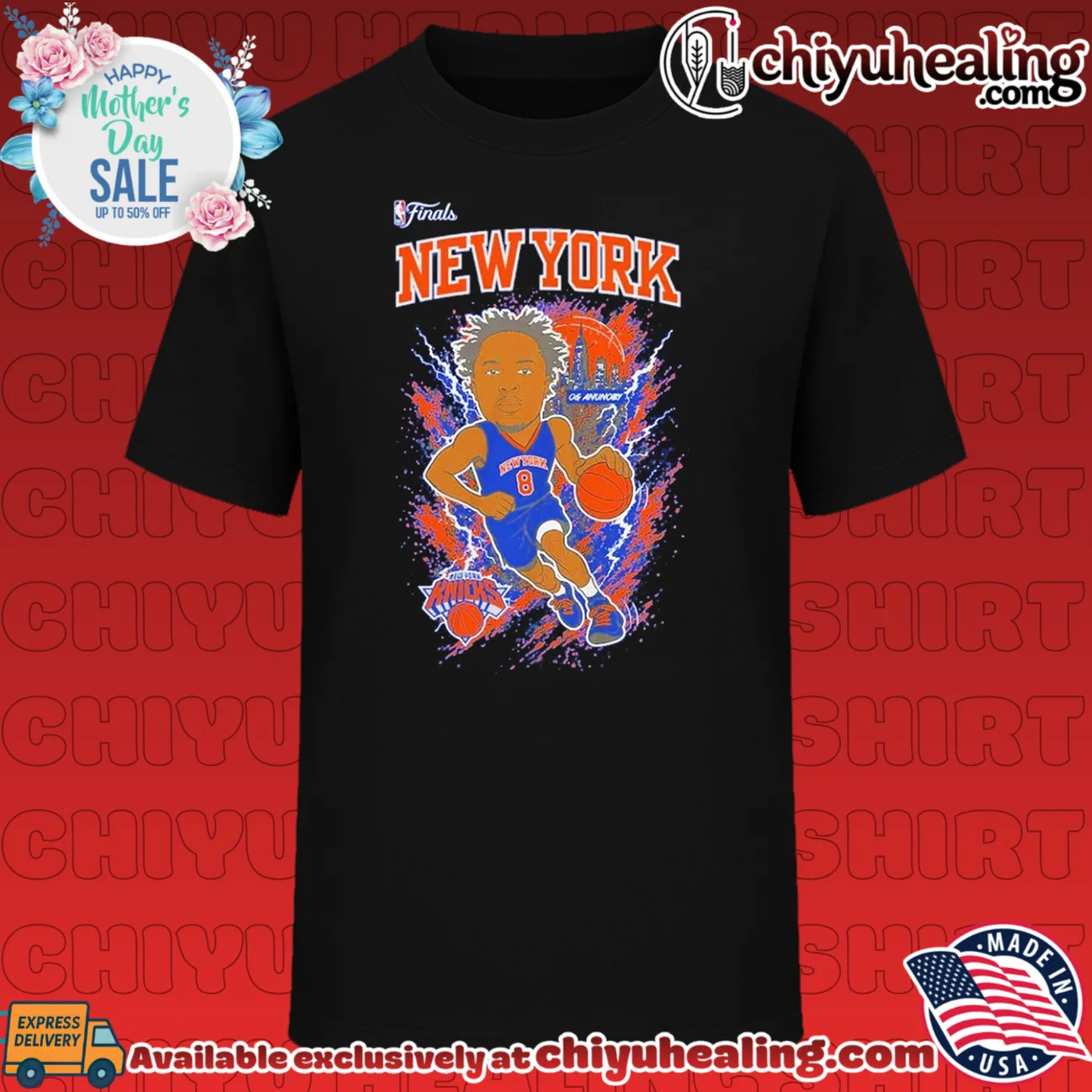 OG Anunoby New York Knicks 2026 NBA Finals Champions Player retro shirt & hoodie - Premium Streetwear