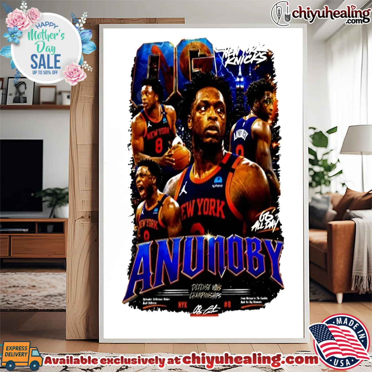 OG Anunoby New York Knicks Defense Wins Championships graphic custom shirt & hoodie | Gift Idea 2026 OG Anunoby New York Knicks Defense Wins Championships graphic