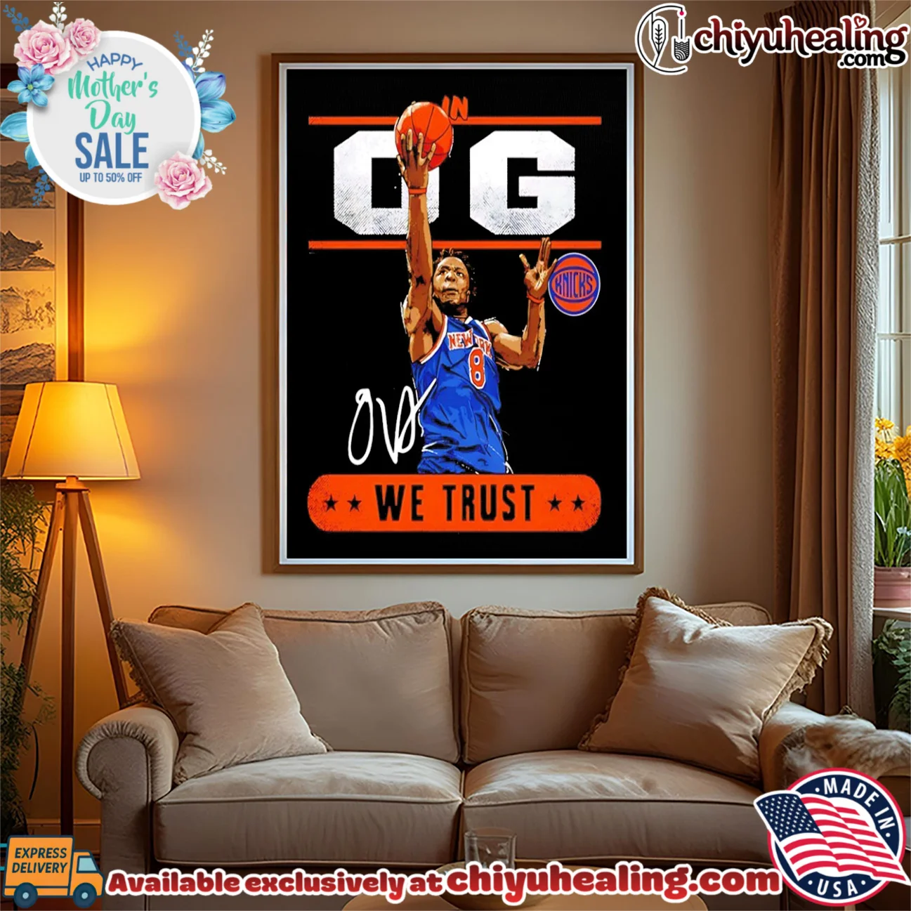 OG Anunoby New York Knicks We Trust signature original shirt & hoodie | Limited Stock Edition OG Anunoby New York Knicks We Trust signature