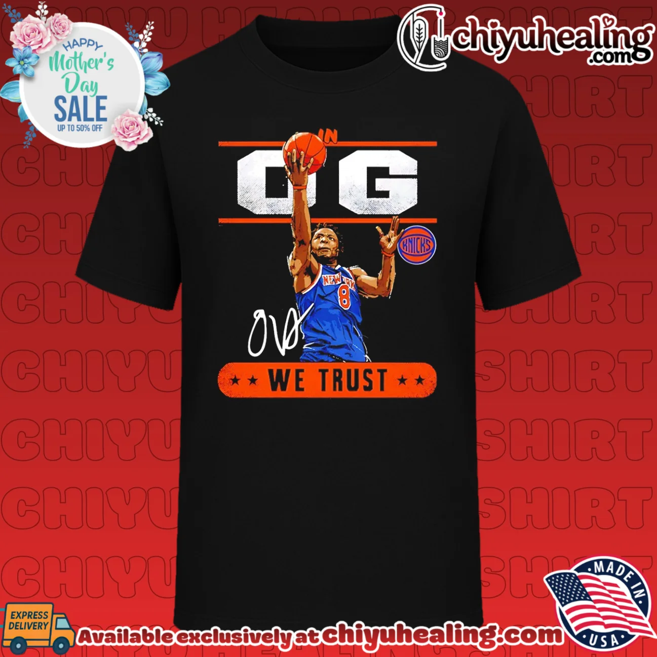 OG Anunoby New York Knicks We Trust signature
