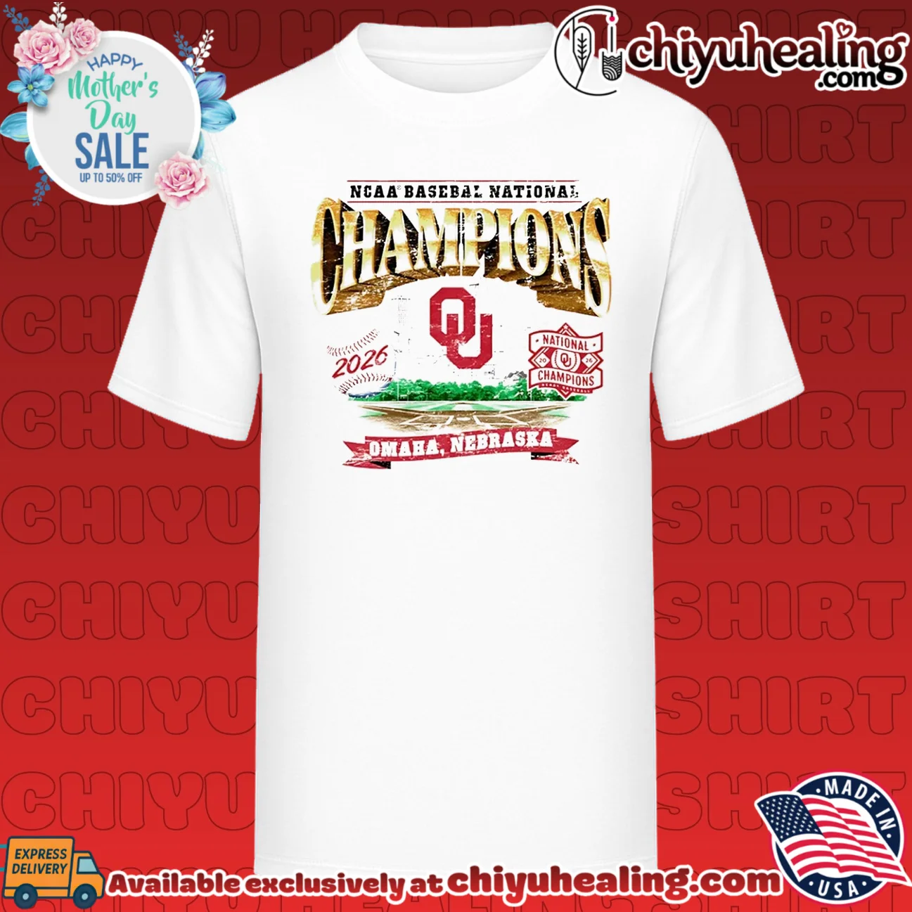 Oklahoma Baseball 2026 NCAA MCWS National Champions Ivory shirt & hoodie