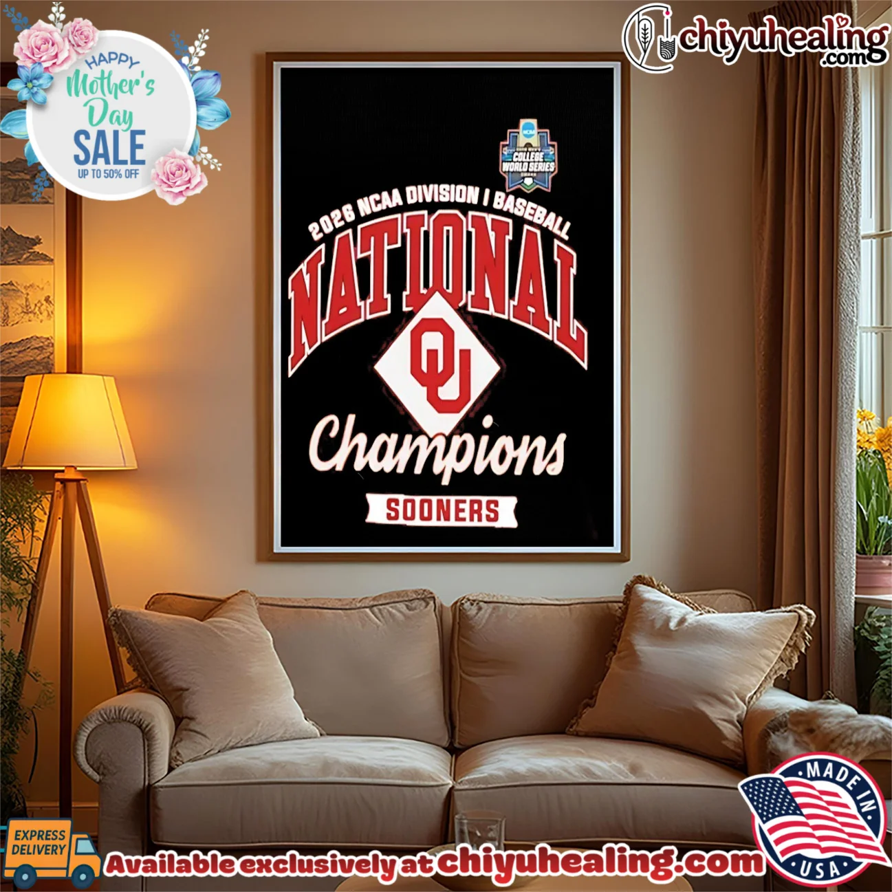 Oklahoma Baseball 2026 NCAA Men's College World Series Champions Official shirt & hoodie Oklahoma Baseball 2026 NCAA Men's College World Series Champions Official shirt & hoodie