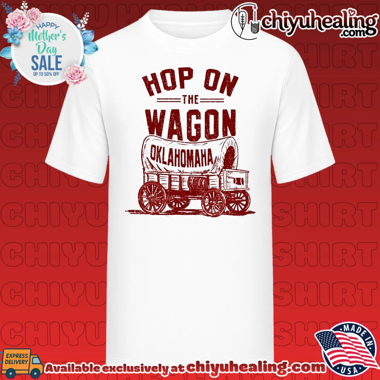 Oklahoma baseball Okalahomaha Hop On the Wagon 2026 CWS OK Wagon