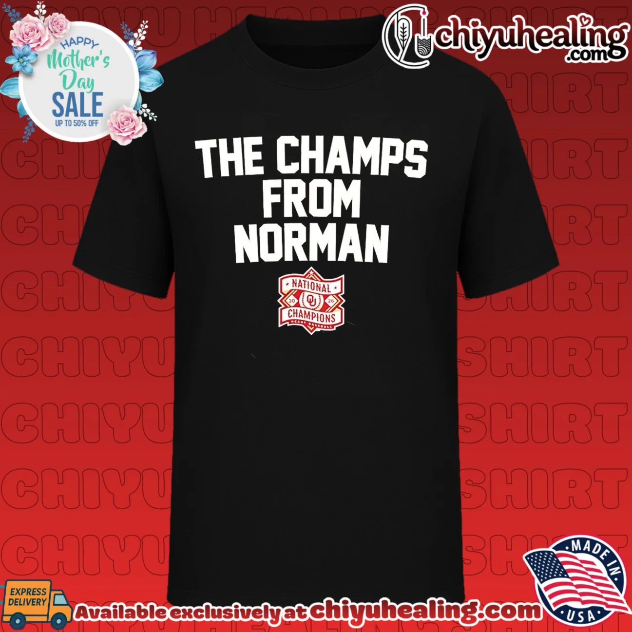 Oklahoma Baseball The Champs from Norman 2026 National Champions shirt & hoodie