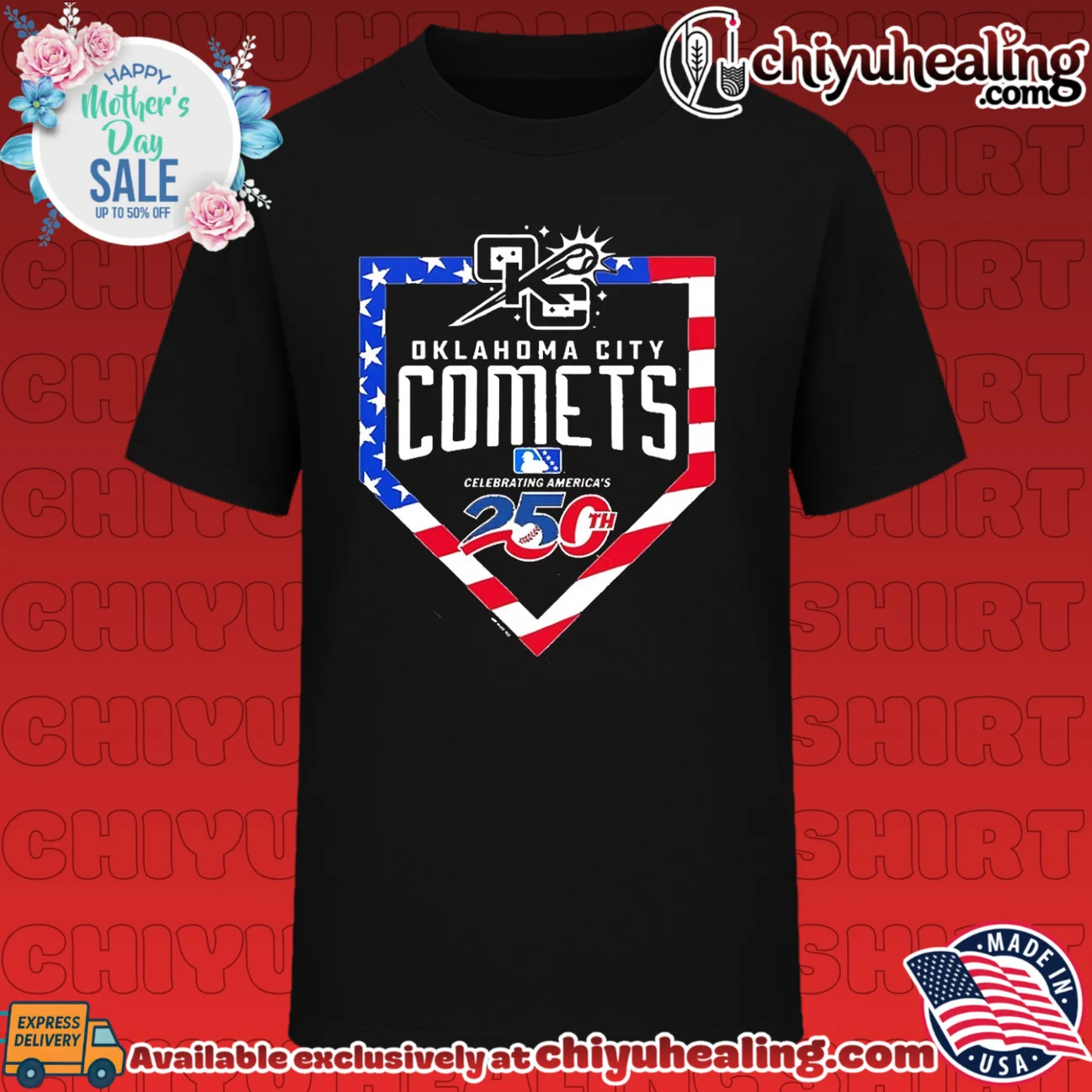 Oklahoma City Comets Celebrating America's 250th Anniversary shirt & hoodie