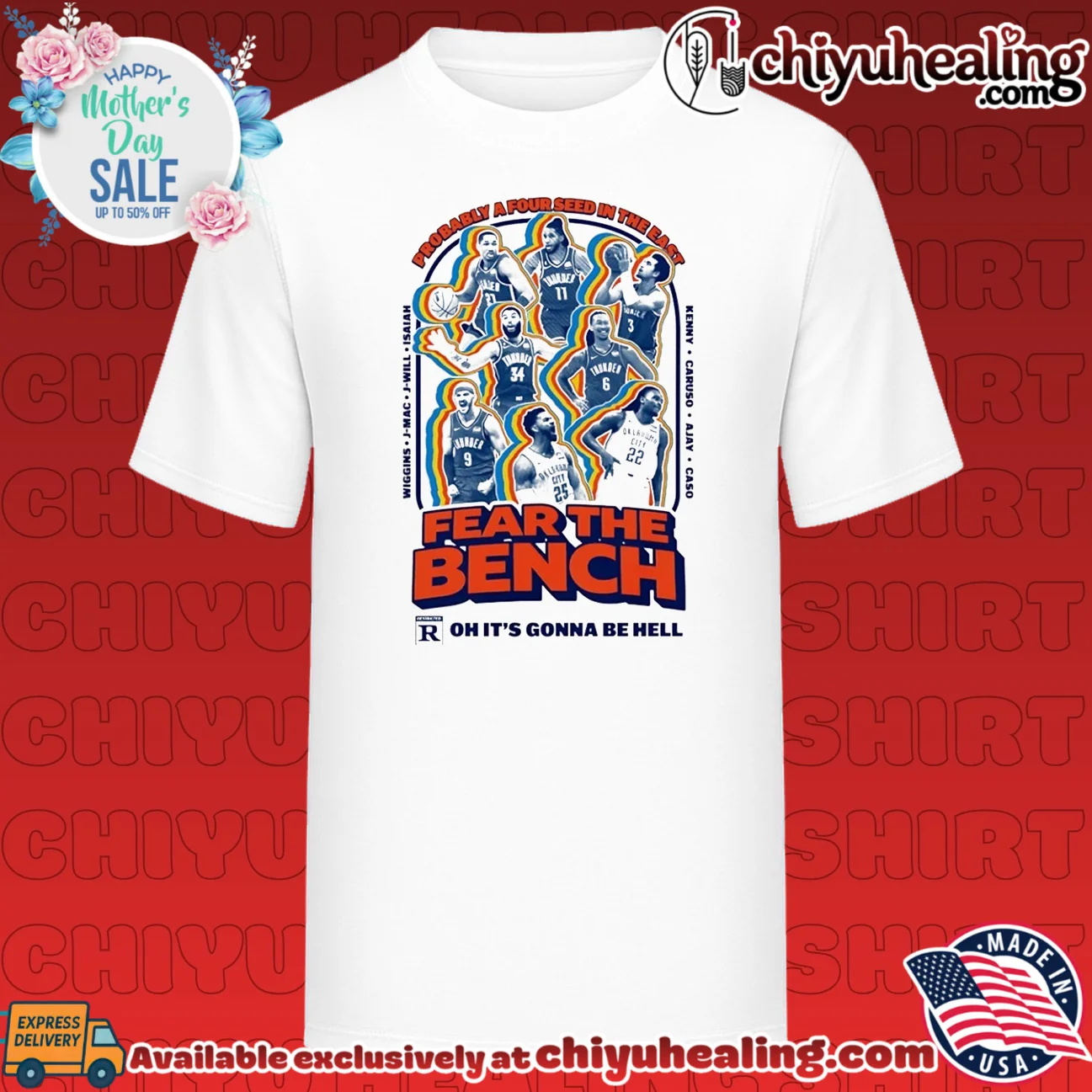 Oklahoma City Thunder Fear The Bench Probably a four seed in the east shirt