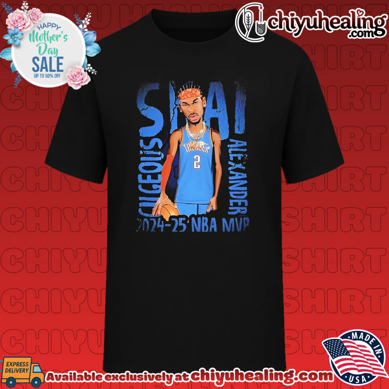 Oklahoma City Thunder Shai Gilgeous Alexander 2024-25 NBA MVP