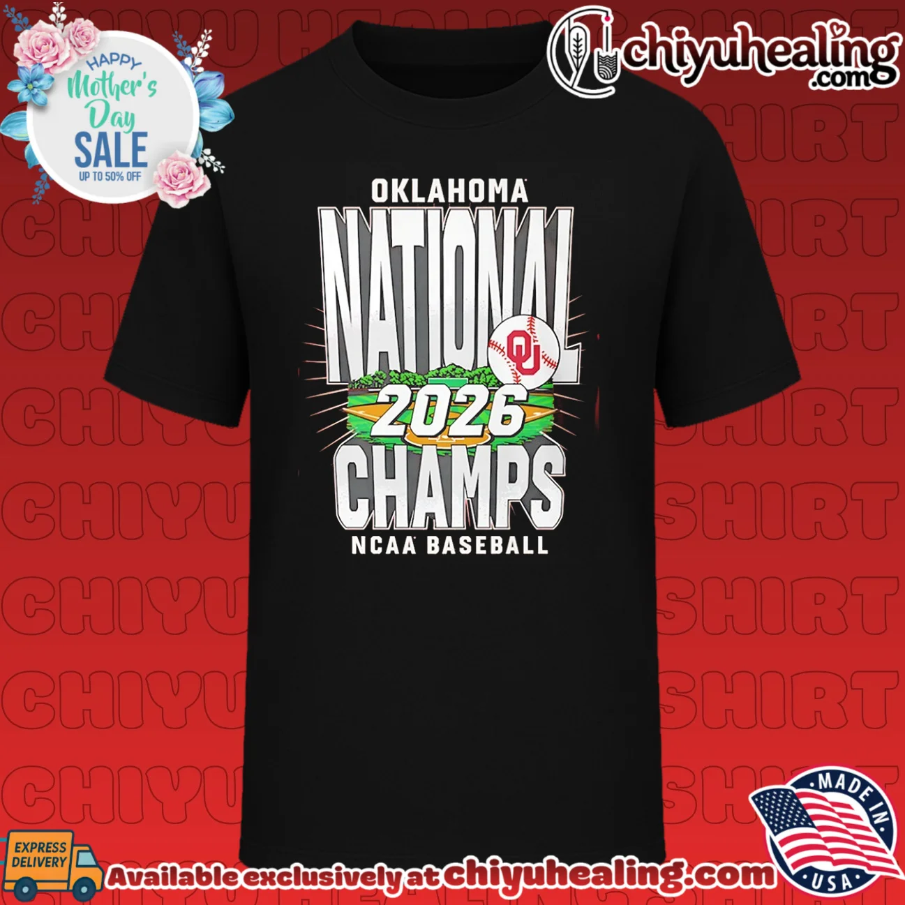 Oklahoma Sooners 2026 College World Series Champions Field shirt & hoodie